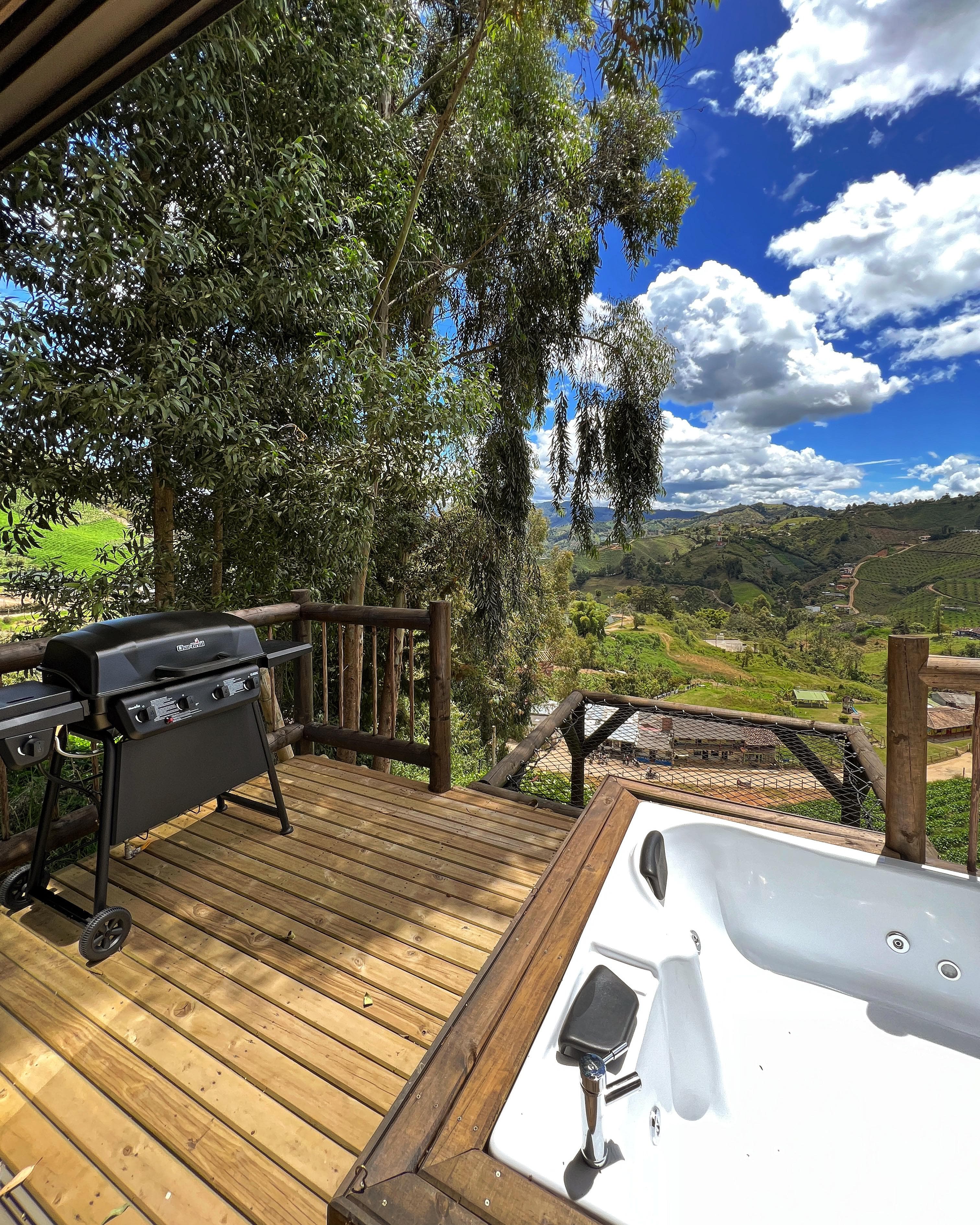 Cabaña Ciprés — jacuzzi